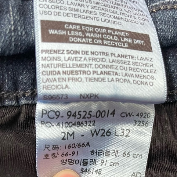 Levis Signature Midrise Bootcut Jeans Dark Indigo W26 - Picture 13 of 14